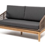 "Канны" диван 2-местный плетеный из роупа