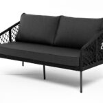 "Канны" диван 2-местный плетеный из роупа (узелки)