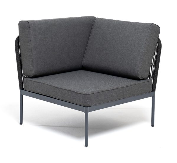 "Канны" угловой модуль плетеный из роупа