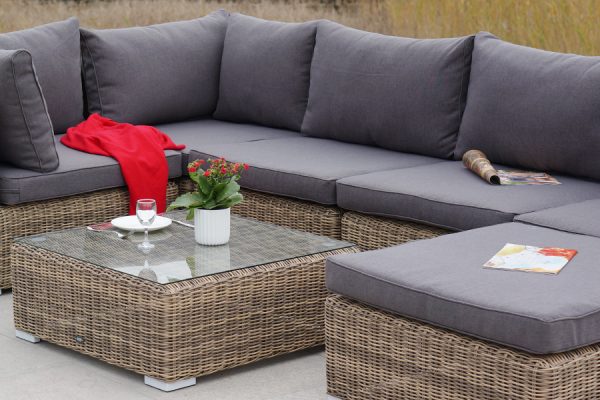 "Лунго" трансформирующаяся лаунж-зона из искусственного ротанга, цвет соломенный — изображение 4