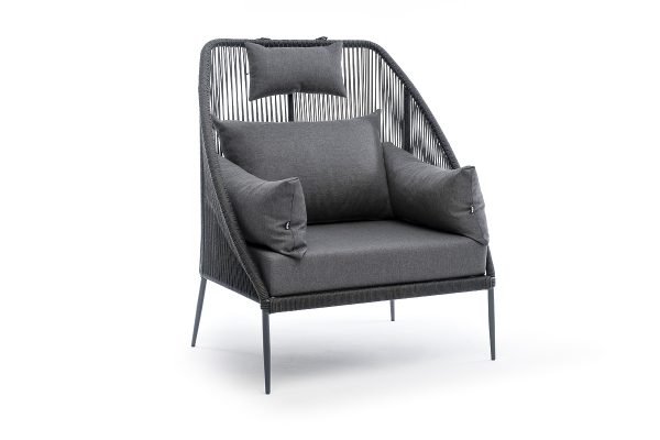 роуп темно-серый круглый