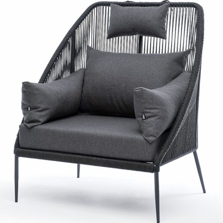 "Мадрид" кресло плетеное из роупа