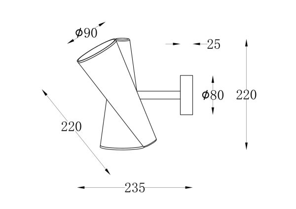 Настенный-светильник-бра-Maytoni-MOD095WL-02BS-2 Настенный светильник (бра) Maytoni MOD095WL-02BS — изображение 3