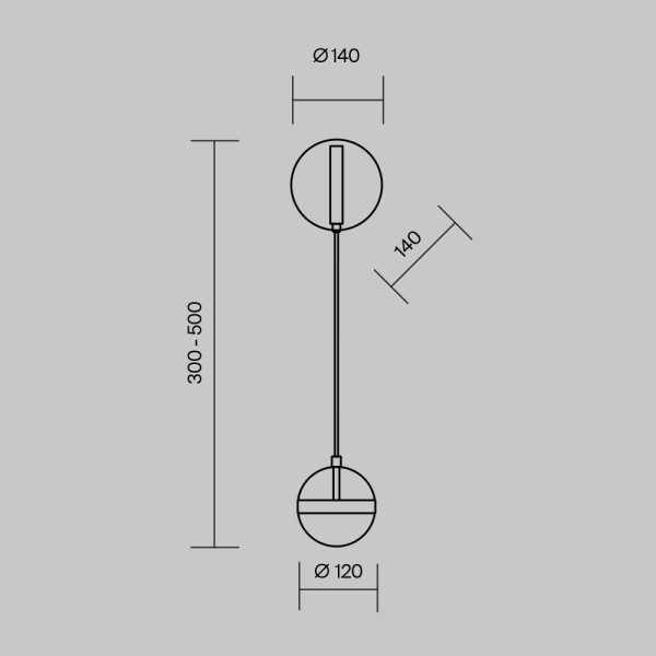 Настенный светильник (бра) Maytoni MOD295WL-L12BBS3K — изображение 2