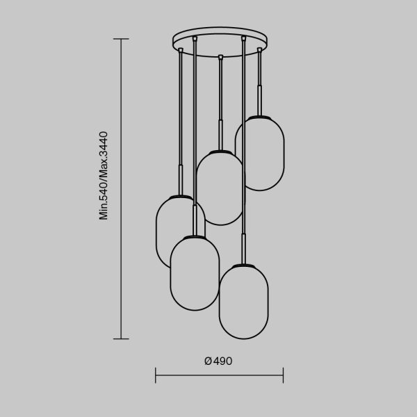 Подвесной светильник Freya FR1012PL-05BS — изображение 2