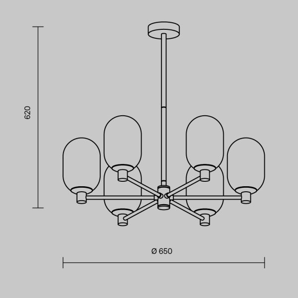 Подвесной светильник Freya FR1012PL-06BS — изображение 2