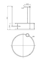 Подвесной светильник Maytoni MOD016PL-L52BK — изображение 2