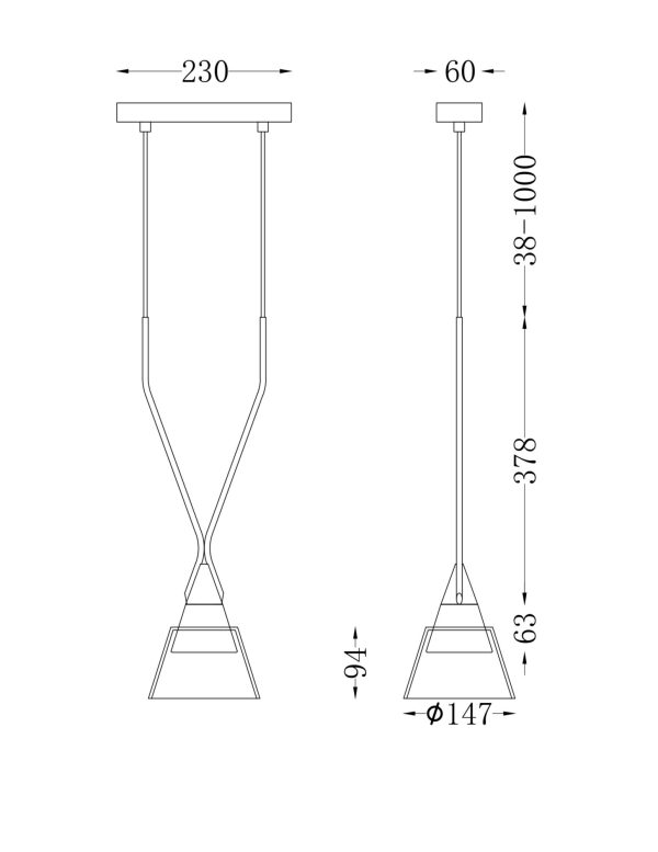 Подвесной светильник Maytoni P063PL-01B — изображение 2