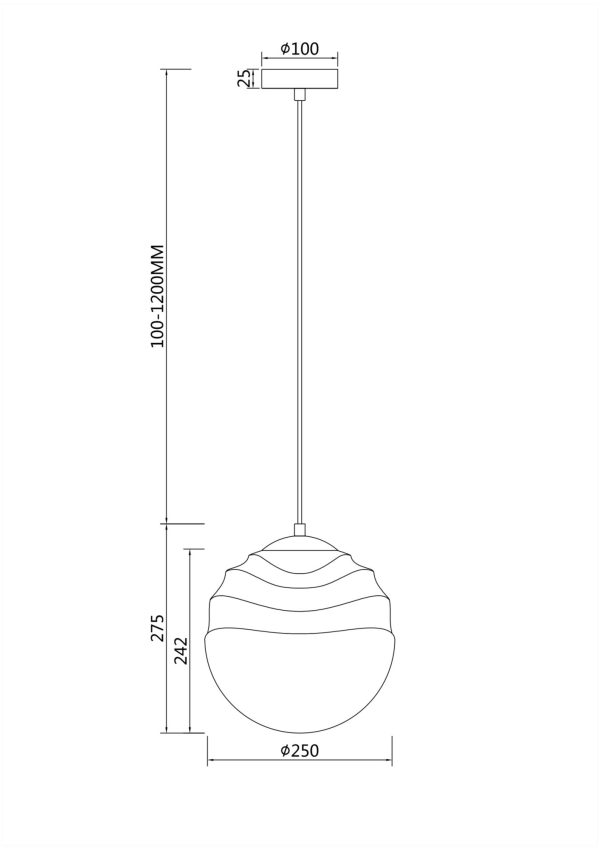 Подвесной светильник Maytoni P074PL-01BS — изображение 3