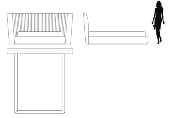 Кровать с решеткой Vivienne  VIVIENNE, FRATELLI BARRI — изображение 5