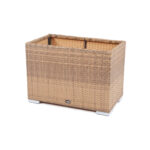 "Лунго" кашпо для цветов большое плетеное из искусственного ротанга