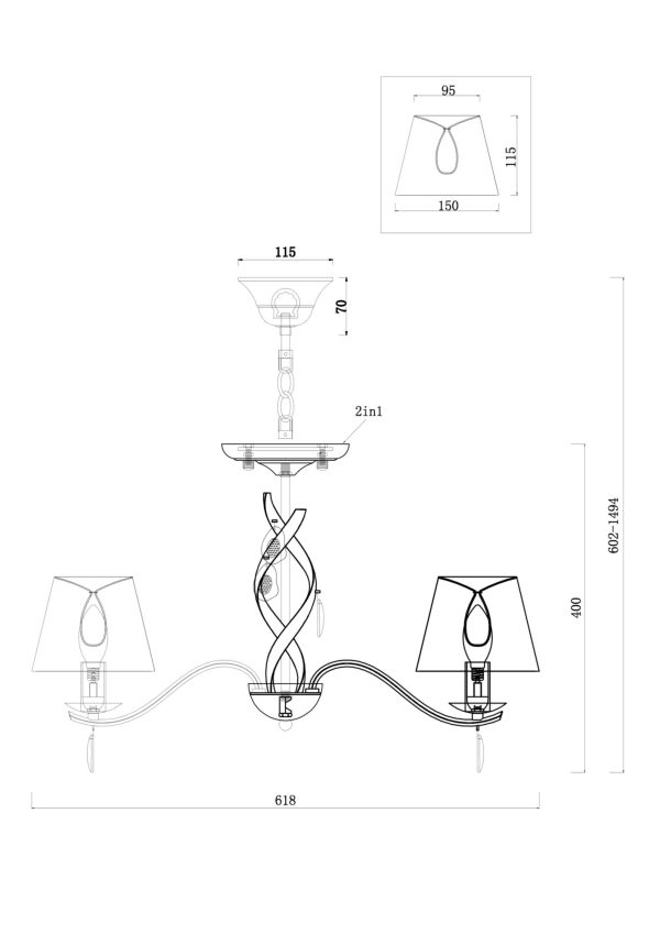 Люстра Freya FR2001PL-05G — изображение 2