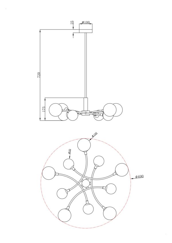 Люстра Freya FR5116PL-10BS — изображение 2