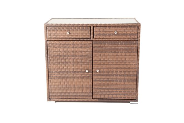 "Мальта" тумба плетеная из искусственного ротанга, цвет коричневый — изображение 3