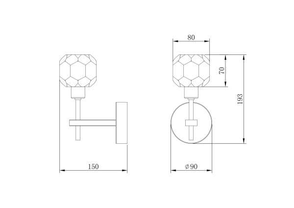 Настенный светильник (бра) Freya FR5114WL-01BZ — изображение 3