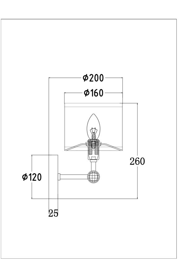 Настенный светильник (бра) Maytoni MOD088WL-01BS — изображение 3