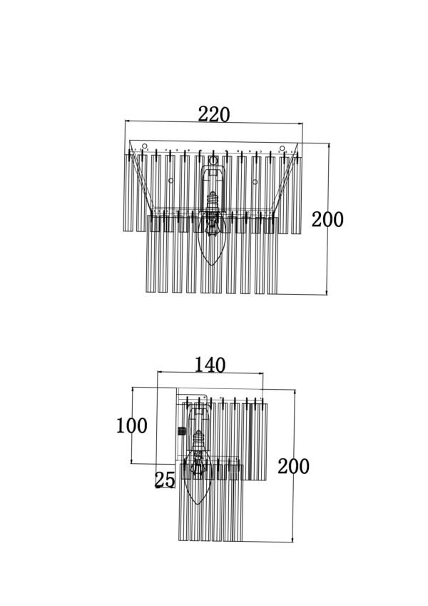 Настенный светильник (бра) Maytoni MOD093WL-01BS — изображение 3