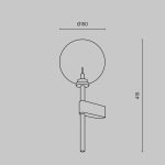 Настенный светильник (бра) Maytoni MOD172WL-01BS — изображение 3
