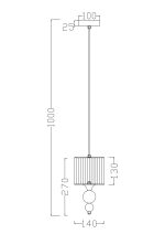 Подвесной светильник Freya FR5093PL-01CH — изображение 3
