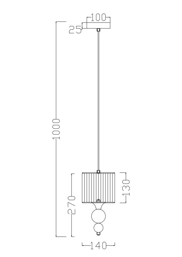 Подвесной светильник Freya FR5093PL-01CH — изображение 3