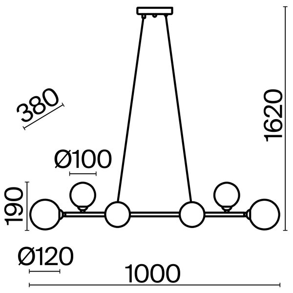 Подвесной светильник Freya FR5222PL-08B — изображение 3