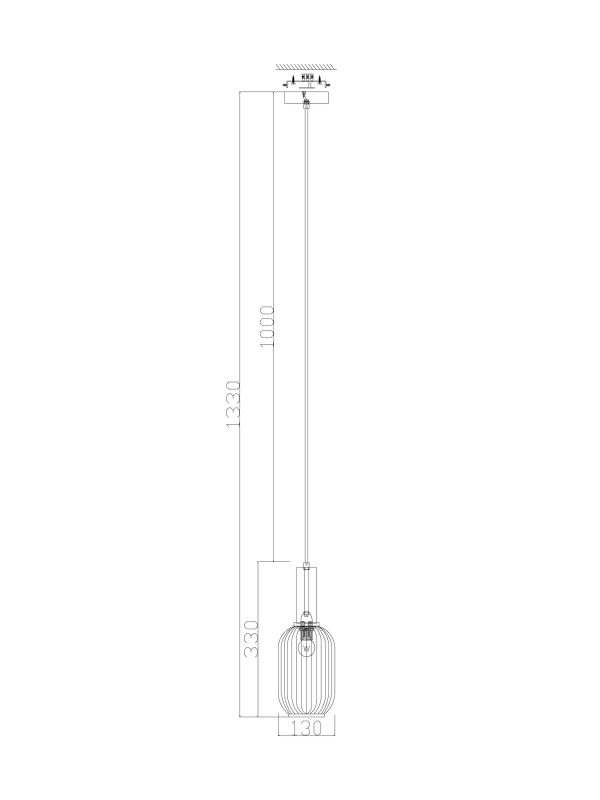 Подвесной светильник Freya FR8013PL-01AM — изображение 2