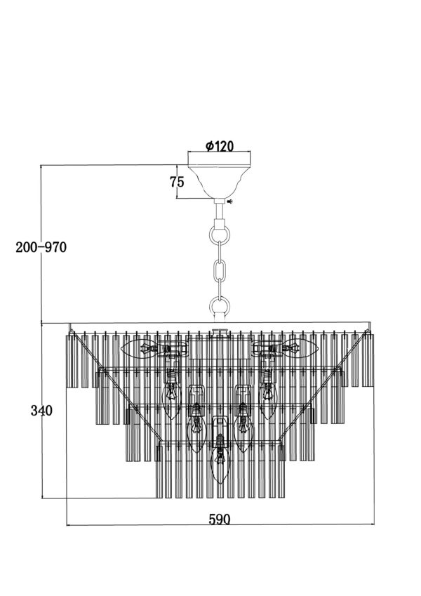 Подвесной светильник Maytoni MOD093PL-13CH — изображение 3