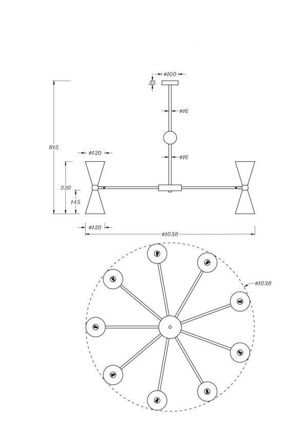 Подвесной светильник Maytoni MOD108PL-18GB — изображение 3