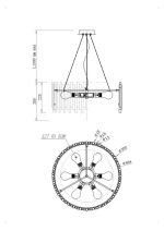 Подвесной светильник Maytoni MOD136PL-06BS — изображение 3