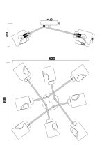 Потолочный светильник Freya FR5095CL-08G — изображение 2