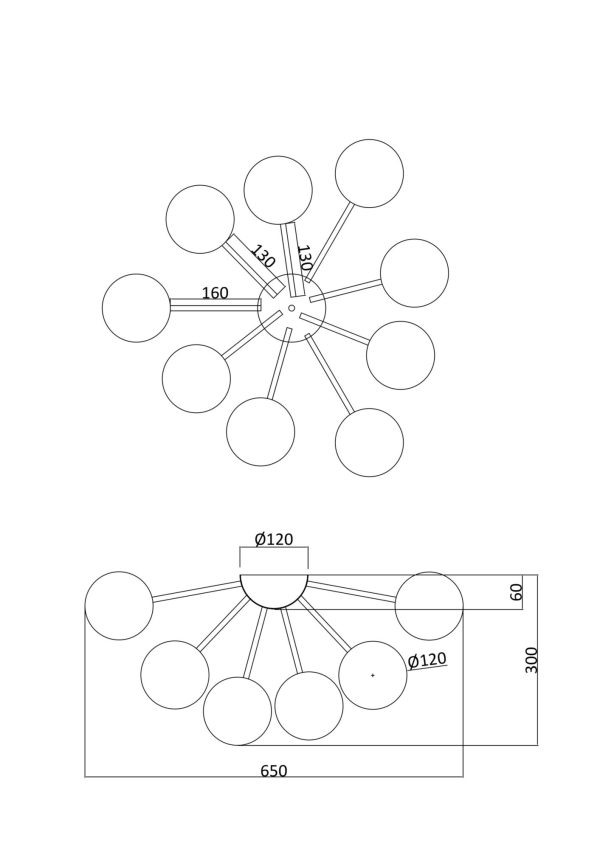 Потолочный светильник Freya FR5120CL-09G — изображение 2