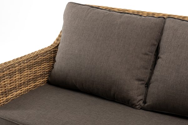 "Прованс" диван из искусственного ротанга трехместный, цвет соломенный — изображение 4