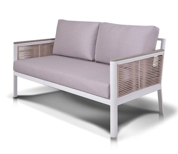 "Сан Ремо" диван 2-местный плетеный из роупа