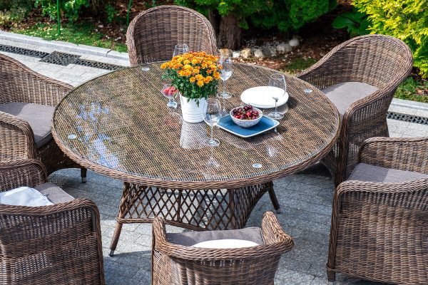 "Эспрессо–150 R" обеденная группа плетеная, цвет коричневый — изображение 5