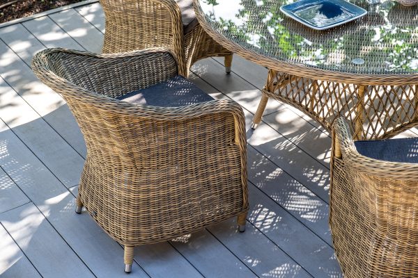 "Эспрессо–150 R" обеденная группа плетеная, цвет соломенный — изображение 5