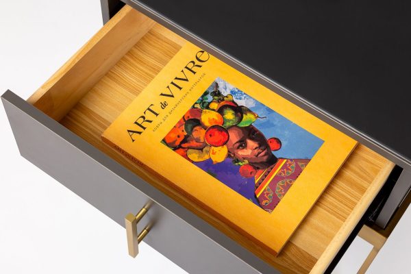 Тумба прикроватная серая 0.5x0.5x0.4м — изображение 4