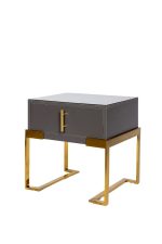 Тумба прикроватная серая 0.5x0.5x0.4м — изображение 2