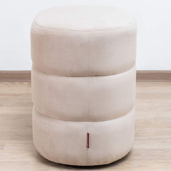 Boguslava-M13-PUF-vid-sboku Пуф «Богуслава» М13, бежевый — изображение 3