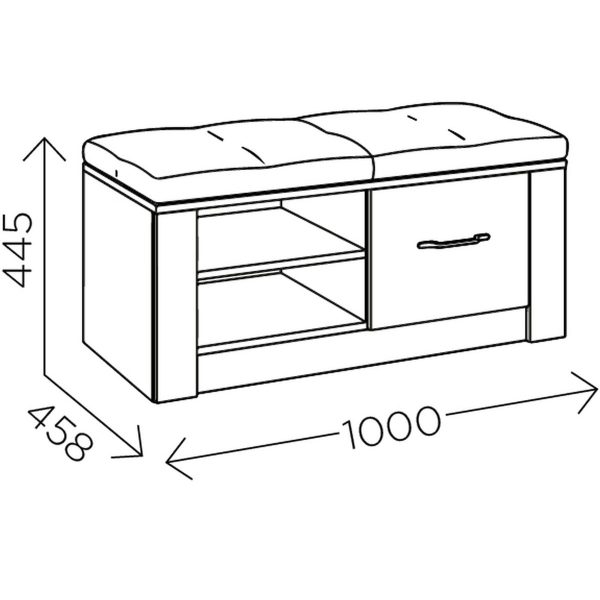 Тумба «ЕВА 5» М5, Дуб Ирландский/Белая матовая/Теос блэк — изображение 3