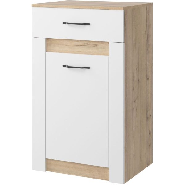 Eva_5-Prikhozhaya-M7-komod-600 Дуб Ирландский/Белый матовый