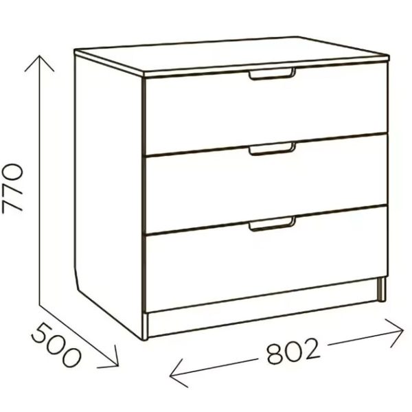 Комод «Илия» М7, Дуб ирландский/Амаретти — изображение 3