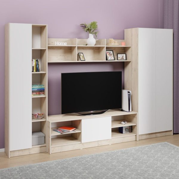 Interer-VIKTORIYA-_1 Стенка «Виктория», Дуб Ирландский/Белый — изображение 3