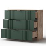Комод «Герта» 3я КМК 0979.17, дуб канзас/зеленый матовый — изображение 3