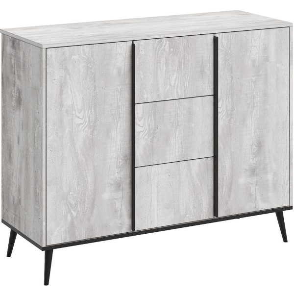 Комод «Саванна» КМК 0973.16, бетон пайн светлый — изображение 3