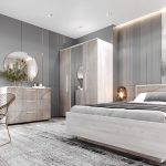 Спальня «Монтале» КМК 0966, бетон пайн светлый/астана — изображение 3