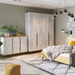 Спальня «Саванна» КМК 0973, бетон пайн светлый/дуб наварра — изображение 3