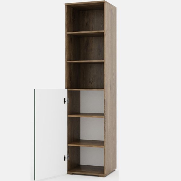 Шкаф «Монреаль» 1Д КМК 0986.2, дуб канзас/зеленый матовый — изображение 3