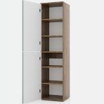 Шкаф «Монреаль» 2Д КМК 0986.1, антрацит/дуб канадский арктик — изображение 3