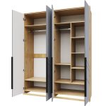 Шкаф «Тиана» 4Д КМК 0967.1, дуб наварра/графит — изображение 3