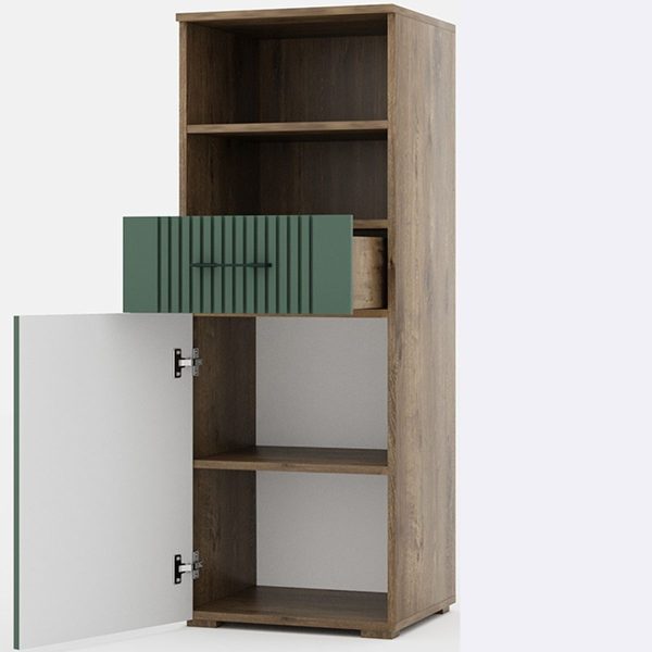 Тумба «Монреаль» 1Д1Я КМК 0986.4, антрацит/дуб канадский арктик — изображение 3